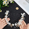 Alloy & Rhinestone & Resin Floral Hair Bands Embellishments for Women OHAR-WH20009-02B-3
