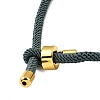 Braided Nylon Cord Bracelet Making MAK-A017-D03-04G-2