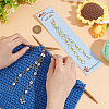 Acrylic & Glass Beaded Link Knitting Row Counter Chains HJEW-AB00443-3