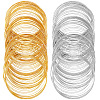 200Pcs 2 Colors Steel Memory Wire FIND-SP0002-08-1