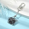 Stainless Steel Empty Pouch Stone Holder for Keychain KEYC-TA00029-02-3