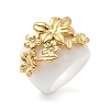 304 Stainless Steel with Resin Finger Rings for Women RJEW-G359-03G-2