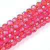 Baking Paint Transparent Glass Beads Strands DGLA-A035-T4mm-A02-1