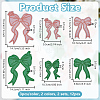 12Pcs 2 Colors Polyester Iron on/Sew On Patches PATC-FG0003-07-2