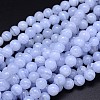 Grade AA Natural Blue Lace Agate Beads Strands G-F222-30-8mm-1