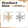 20Pcs 2 Colors Alloy Crystal Rhinestone Connector Charms FIND-LP0007-98-2