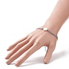 Natural Pearl Link Bracelet with 304 Stainless Steel Cobs Chains for Women BJEW-TA00214-3