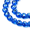 Handmade Evil Eye Lampwork Beads Strands LAMP-N029-010E-3