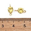 SHEGRACE Brass Pave Cubic Zirconia Flat Round Connector Charms XGRQ2O275-435C-G-3