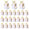 Square Blank Paper Gift Storage Boxes with Ribbon CON-WH0089-115-1