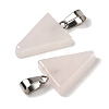 Natural Rose Quartz Pendants G-B127-04P-13-2