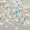 114Pcs Transparent Electroplate Glass Beads GLAA-PA0001-17E-6