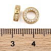 925 Sterling Silver Micro Pave Clear Cubic Zirconia Bead Frames STER-P061-01A-G-3