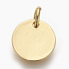 Brass Enamel Charms ZIRC-E152-31G-RS-2