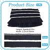 5Yards Polyester Lace Ribbon SRIB-GF0001-74C-2