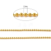 Faceted Brass Ball Chains X-CHC-C002-1.2mm-G-2