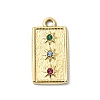 304 Stainless Steel Rhinestone Pendants STAS-L022-448G-1