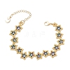 Star Glass Seed Beaded Bracelets BJEW-MZ00260-3