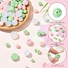 250G UV Plating Rainbow Iridescent Opaque Acrylic Beads PACR-CJ0001-38B-3