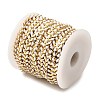 Brass Enamel Leaf Link Chains CHC-F021-02G-06-3