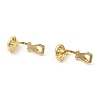 Alloy Clip-on Earring Findings FIND-L015-001G-2