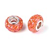 Opaque Resin European Beads RESI-T057-29J-3