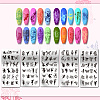 Stainless Steel DIY Nail Art Templates MRMJ-WH0098-015-3