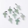 Natural Green Aventurine Pendants G-J354-08-1