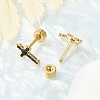 Glitter Cross Ear Fake Plugs EJEW-H105-30G-3