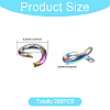 Ion Plating(IP) 304 Stainless Steel Open Jump Rings STAS-CA0002-21A-2