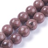 Natural Rhodonite Round Bead Strands X-G-J302-10-8mm-2