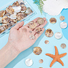 100Pcs 5 Styles Natural Akoya Shell Charms SHEL-HY0001-19-3