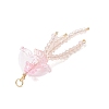 Glass with Acrylic Big Pendants PALLOY-JF04982-01-4