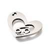 201 Stainless Steel Pendants STAS-A116-01P-04-2