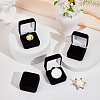Plastic Cover with Velvet Brooch Packing Boxes VBOX-WH0012-08C-4