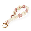 Cotton Braided Flower Pendant Decorations AJEW-TAC0030-032G-15-2