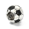 Soccer Season Alloy Enamel European Beads FIND-G113-07AS-03-2