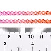 Gradient Color Baking Painted Glass Bead Strands DGLA-A039-T4mm-A04-5