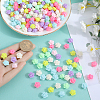 500Pcs Opaque Acrylic Beads MACR-SP0001-09-3