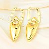 Horse Eye Brass Hoop Earrings for Women EJEW-U057-06D-01G-1