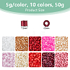 50G Pearlized Cylinder Seed Beads SEED-DC0001-18B-2
