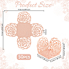 50Pcs Rose Flower Window Paper Candy Packaging Boxes CON-OC0001-78B-2