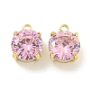 PVD Vacuum Plating Real 18K Gold Plated 304 Stainless Steel Cubic Zirconia Pendants STAS-L278-010G-02-1