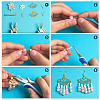 Unicraftale DIY Fan Dangle Earring Making Kit DIY-UN0035-36-5