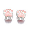 Alloy Enamel European Beads LS-ENAM-N052-24K-2