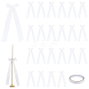 8Pcs Polyester Single Face Satin Ribbon Candle Holder Decoration HJEW-PH02150-1