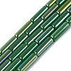 Electroplate Imitation Jade Glass Beads Strands EGLA-Q132-02A-A01-1