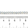 Transparent Electroplate Glass Beads Strands GLAA-T032-T4mm-C04-4