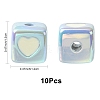 10Pcs Opaque Acrylic Enamel Beads ACRC-FS0001-02A-4