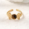 304 Stainless Steel Cuff Open Rings for Women GG-CBAE295-01G-06-1